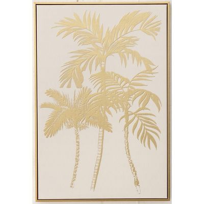 Lymora Golden Palms Printed Wall Art 62.5X92.5X3.5CM