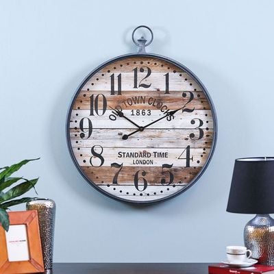 Stolpa Old Town Wall Clock Gold 70X5X78cm 193007