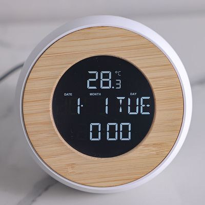 Sazwa Lcd Alarm Clock White 11.1X7.9X10.7Cm 