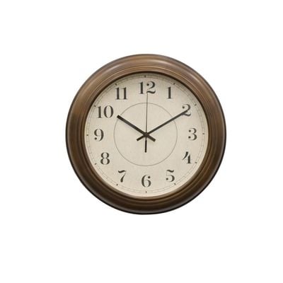 Sazwa Round Pinewood Wall Clock 37.9x4.3Cm 