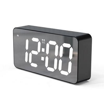 Sazwa LED Alarm Clock with Thermometer & Calendar Black 19.4x4.2x9.8Cm 