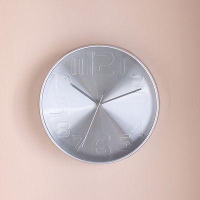 Cambridge Congo Wall Clock - Silver - 30x30x4.5 cm 