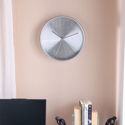 Cambridge Congo Wall Clock - Silver - 30x30x4.5 cm 