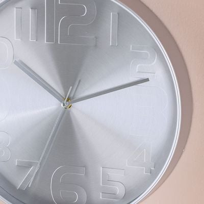 Cambridge Congo Wall Clock - Silver - 30x30x4.5 cm 