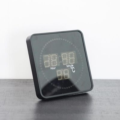 Cambridge Led Movement  Wall Clock
 20.2X20.2X3.4Cm Black