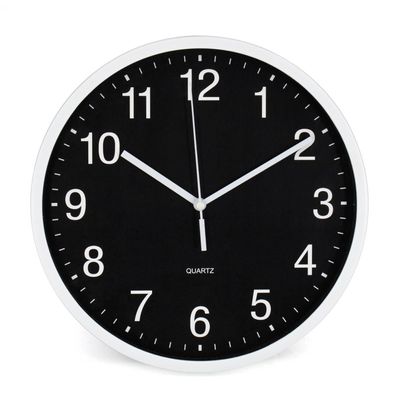 Cambridge Elle Black Wall Clock
 25X25X4.5Cm Black