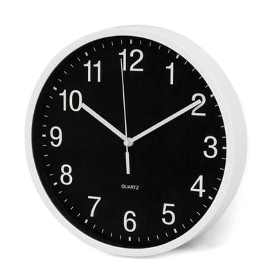 Cambridge Elle Black Wall Clock
 25X25X4.5Cm Black