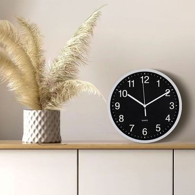 Cambridge Elle Black Wall Clock
 25X25X4.5Cm Black