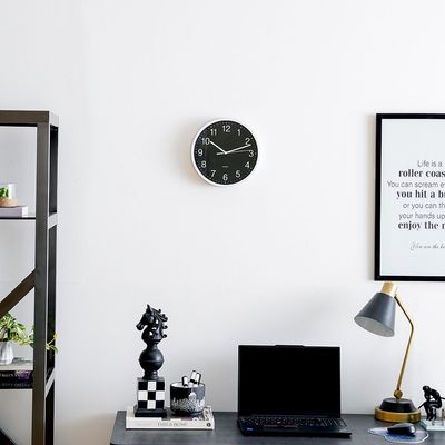 Cambridge Elle Black Wall Clock
 25X25X4.5Cm Black