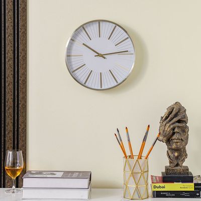 Cambridge Elegance Wall Clock - Rose Gold - 30x30x4.5 cm 