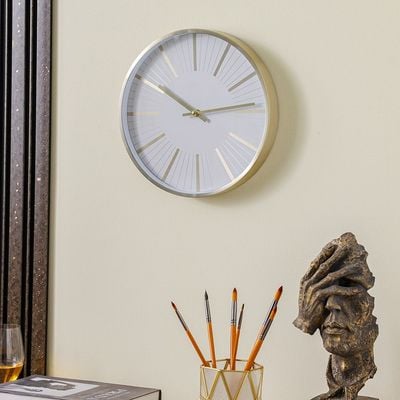 Cambridge Elegance Wall Clock - Rose Gold - 30x30x4.5 cm 