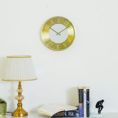 Cambridge Elegance Wall Clock
 30X30X4.5Cm Gold