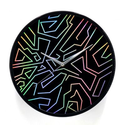 Cambridge Abstract Wall Clock
 30X30X4.5Cm Black