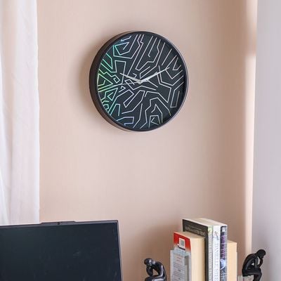 Cambridge Abstract Wall Clock - Black - 30x30x4.5 cm 