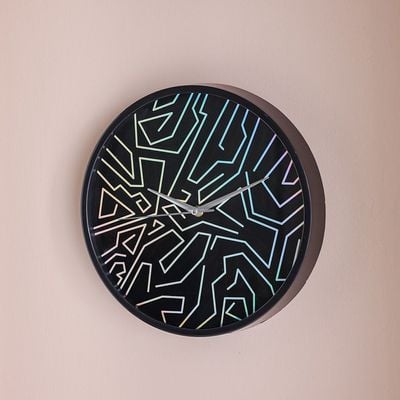 Cambridge Abstract Wall Clock - Black - 30x30x4.5 cm 