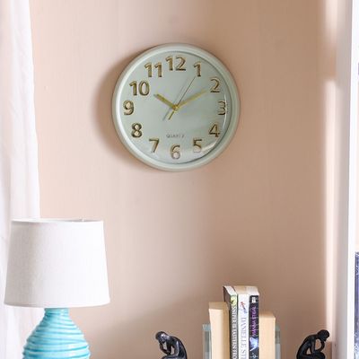 Cambridge Analog Wall Clock - Mint Green - 30x30x4.5 cm