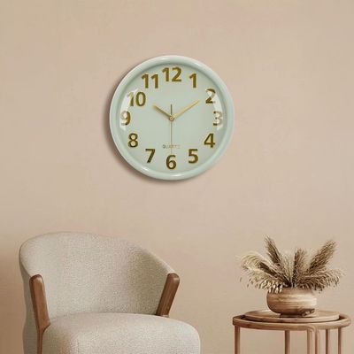 Cambridge Mint Color Analog Wall Clock
 30X30X4.5Cm