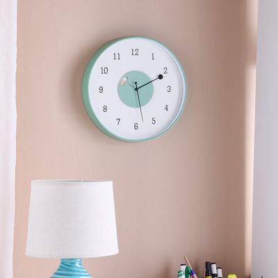 Cambridge Mint Color Abstract Wall Clock
 30X30X4.5Cm White