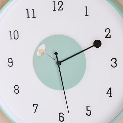 Cambridge Mint Color Abstract Wall Clock
 30X30X4.5Cm White