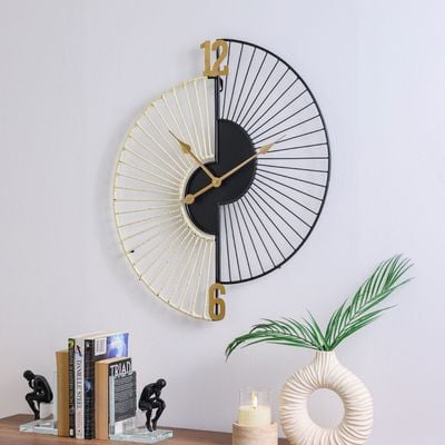 Cambridge Wall Accent  Wall Clock
 60X68.5X4.5Cm Black