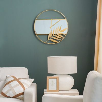 Cambridge Clock In A Mirror Wall Clock
 60X60X4Cm Gold