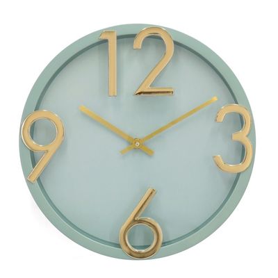 Cambridge Minimalist Mint  Wall Clock
 30X30X4.5Cm Green