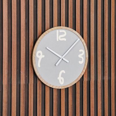 Cambridge Minimalist Arabic Wall Clock
 40X40X4Cm Brown