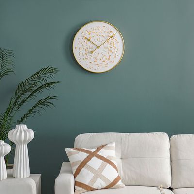 Cambridge Clock With 3D Face 1 Wall Clock
 50X50X4.5Cm Gold