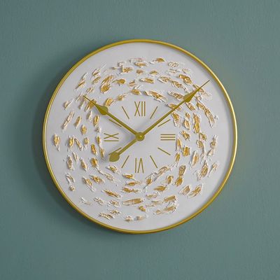 Cambridge Clock With 3D Face 1 Wall Clock
 50X50X4.5Cm Gold