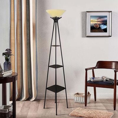 Nicholas Metal Tripod Floor Lamp Black