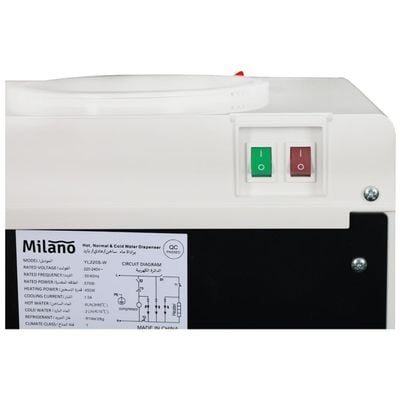 Milano Free Standing Water Dispenser - 15L - Model No- Yl220S-W