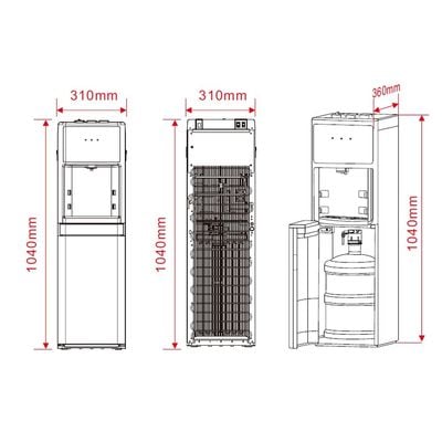 Milano Free Standing Bottom Loading Water Dispenser - SS Panel with Door - Model No. Yl-1639S