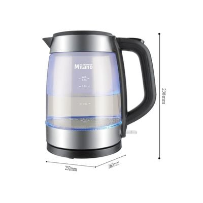 Milano Glass Kettle Ml-17G03A2 1.7L