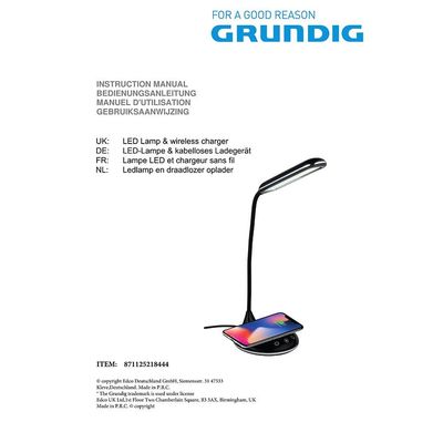 Led Lamp W/ Wireless Charger