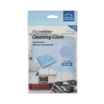 Lock & Lock Microfiber Cleaning Cloth 32X32cm Blue
