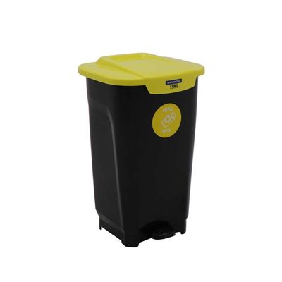 Tramontina T-Force Garbage Bin Black/Yellow 50L - 92813099