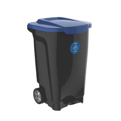 Tramontina T-Force Garbage Bin Wheel Black/Blue 100L - 92815709