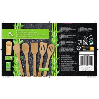 Bamboo Spatula Set 5 Pc