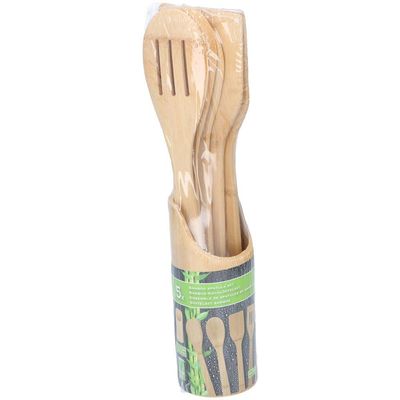 Bamboo Spatula Set 5 Pc