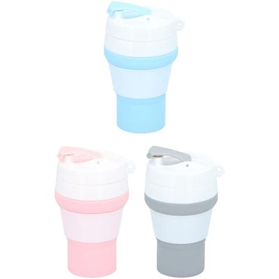 Travel Mug Foldable Asst 3 Color