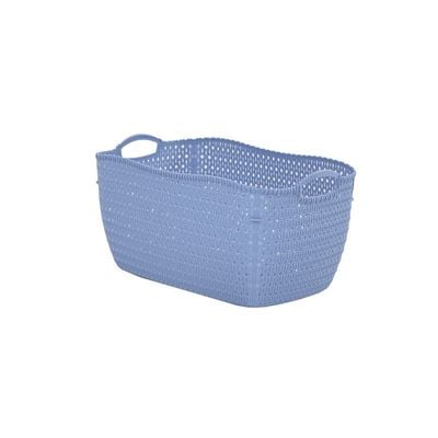 Knit Lux Laundry Basket 32L Blue