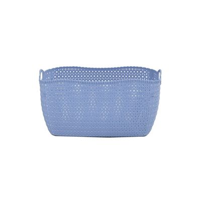 Knit Lux Laundry Basket 32L Blue