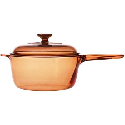 Visi Vsp-2.5/Cl1 Covered Sauce Pan Amber (2.5 Litre) Vsp-2.5 4090607