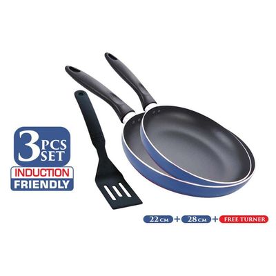 Raj Non Stick Induction Combo Fry Pan Set - Rnf006