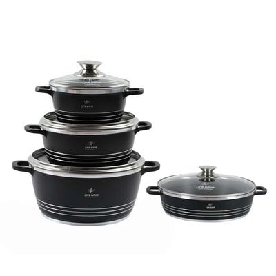 Life Smile Cookware Set 8 Pcs Bb-8-3Set