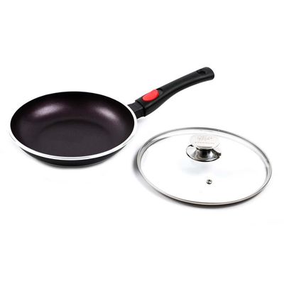 Life Smile Frying Pan 20 Cm W/ Lid -2F20Bb