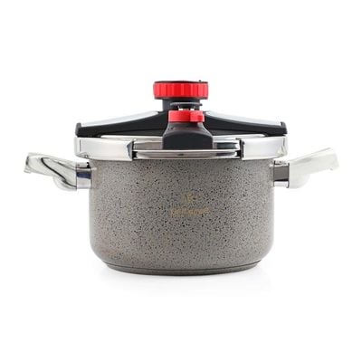 Life Smile Granite Coated Steel Black Pressure Cooker 5Ltr Zds-5M-A