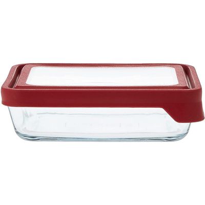 Anchor Hocking Rectangle Trueseal Food Storage W/ Cherry Lid-91849Ahg18 - 4013903