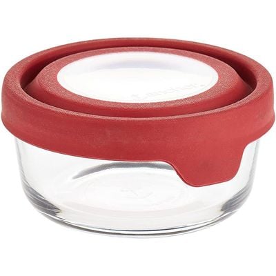 Anchor Hocking Round Trueseal Food Storage W/ Cherry Lid-91844Ahg18 - 4013906