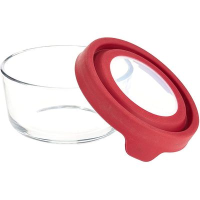 Anchor Hocking Round Trueseal Food Storage W/ Cherry Lid-91844Ahg18 - 4013906